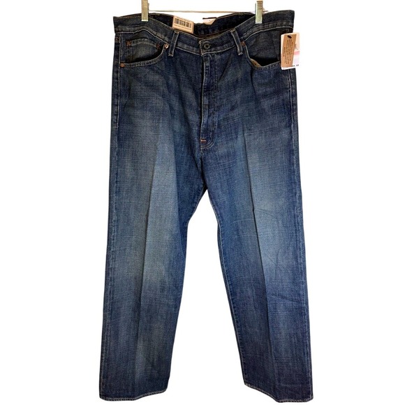NWT Polo RL Hayden Relaxed Fit Straight Leg Blue Jeans,‎ 40x32, Vintage - Picture 1 of 7